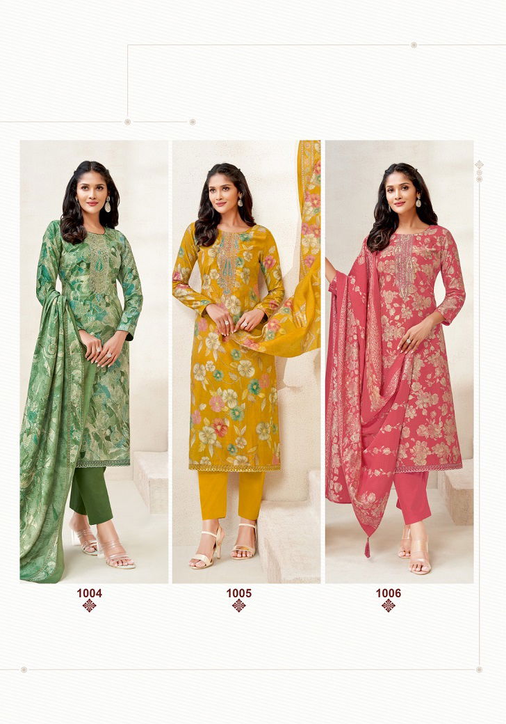 Kora Vol 1 By Suryajyoti Neck Embroidery Designer Dress Material Manufacturers